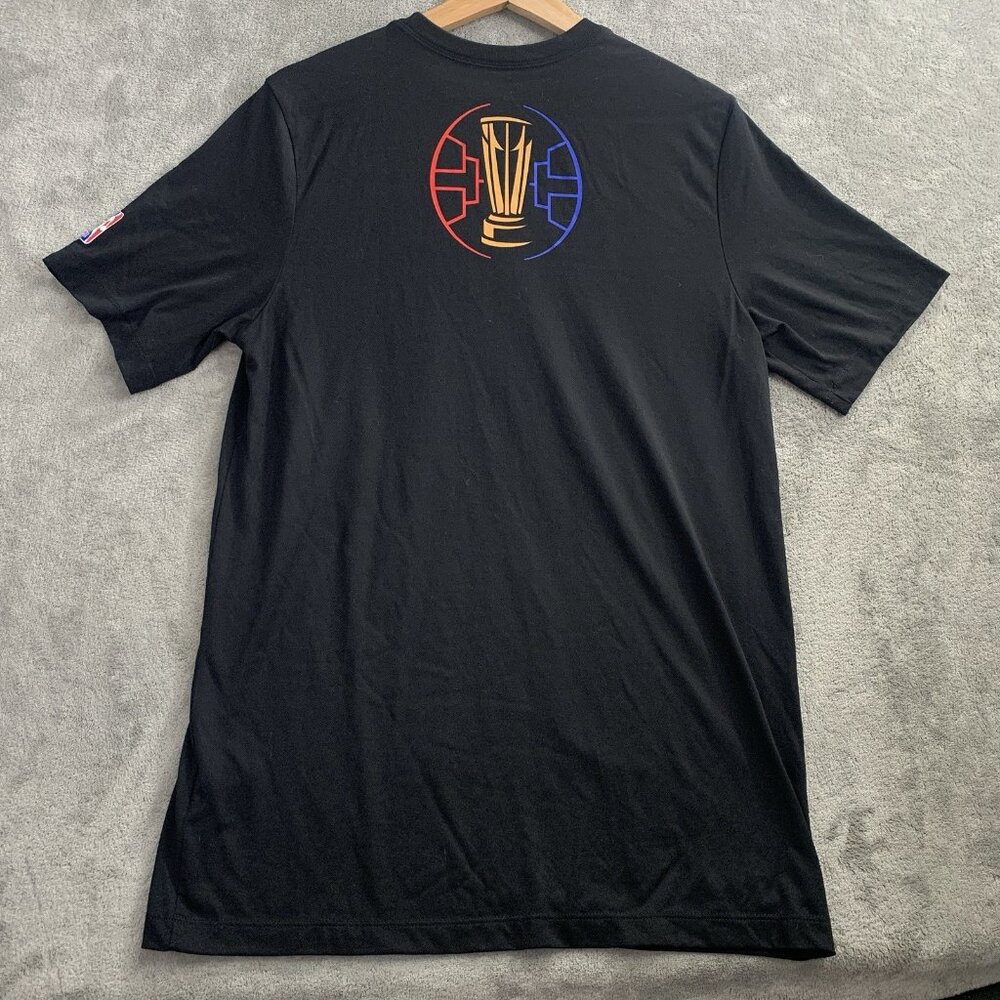 Nike Shirt Men Medium Tall Los Angeles Lakers Black NBA Cup In Season Tournament - Picture 8 of 9